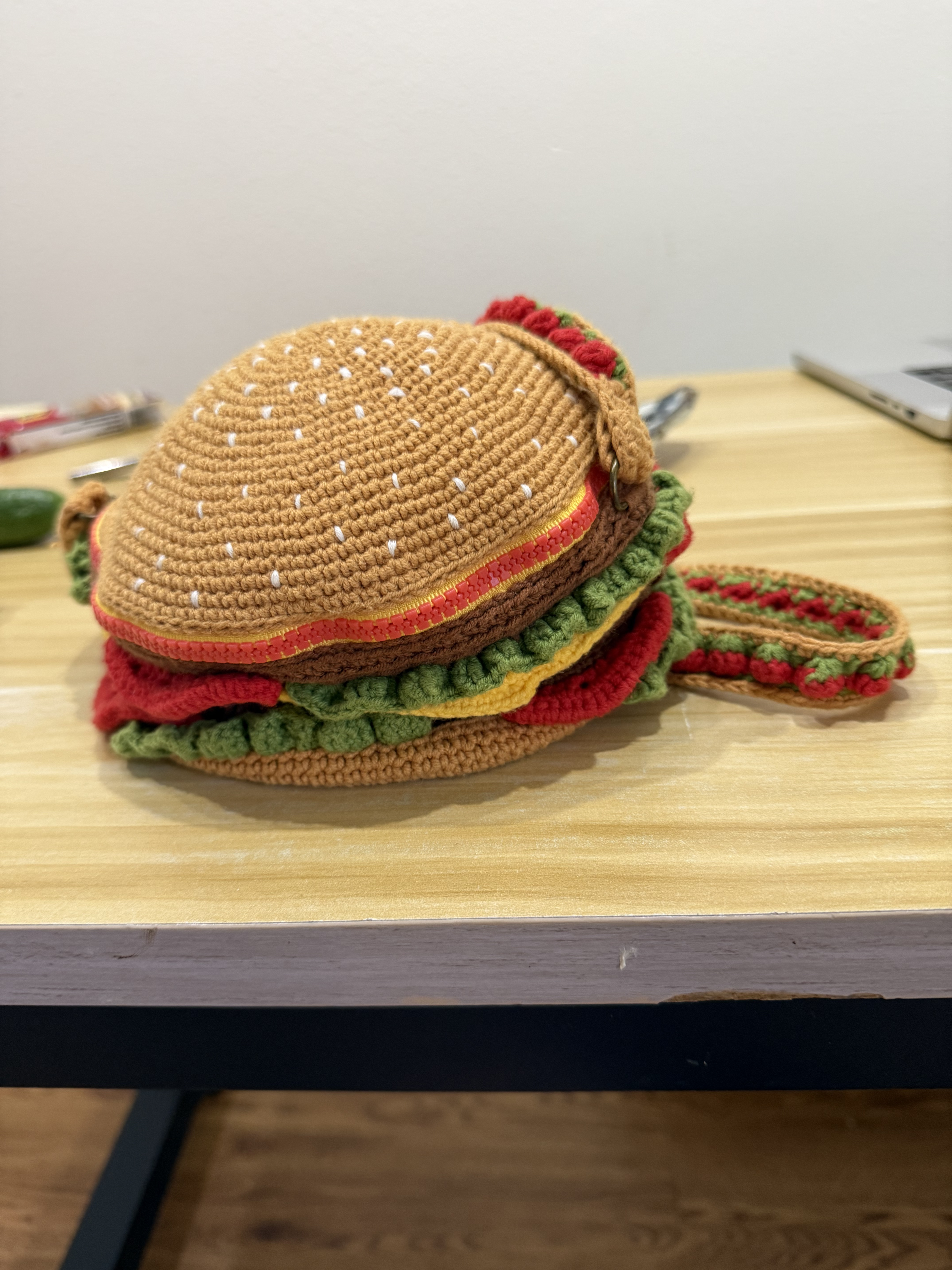 Handmade hamburger bag